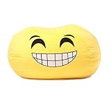 GoMoji Emoji Grinning Bean Bag Chair