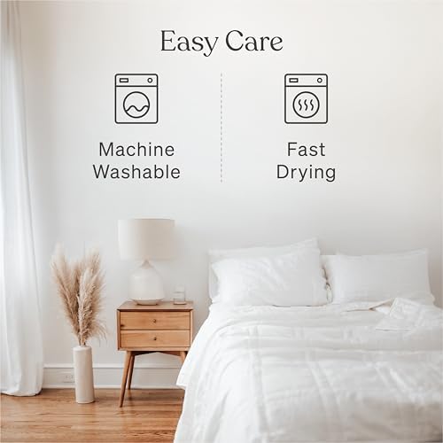 Image of Baloo Weighted Blanket for Adults 15 lb Full /Queen (Pebble White, 60 inchx80 inch)