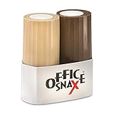 Office Snax OFX00057 Salt and Pepper Shaker Set, One 4-Ounce Salt Shaker and One 1.25-Ounce Pepper...