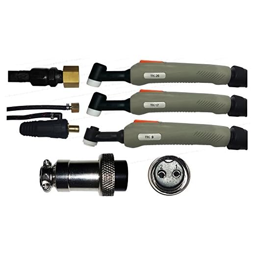 SR-17F WIG Schlauchpaket mit Flexiblem Brennerhals 4 Meter lang & 9mm Dornpassend zu Berlan, HST, Stamos LCD Vison uvm.
