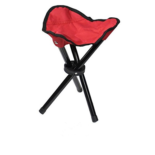 Portable Chair Folding Stool Lightweight for Camping, Fishing, Games etc. (Red)