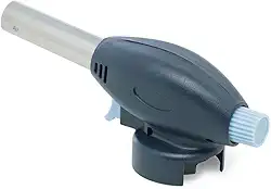 LYOR - Maçarico Culinário Portátil de Aço Inox Azul 17cm x 6,5cm x 5cm