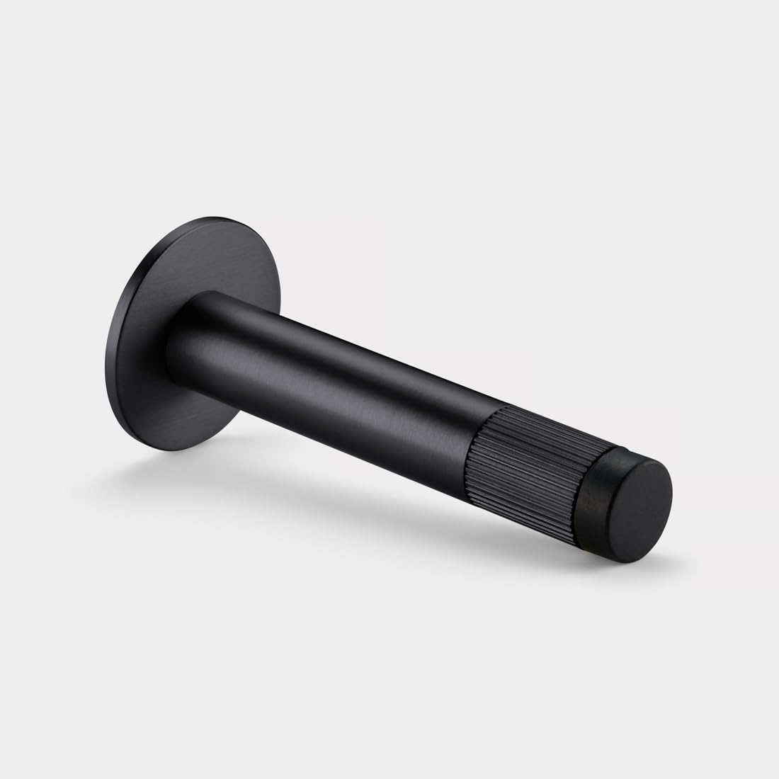 Pushka Home Ltd Black Tip Pushka Home Brass Linear Wall Mounted Door Stops In Black (Black Tip)
