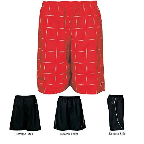 DUC Men's 2nd Glance Tennis Shorts (Medium, Red)