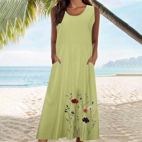 Robe d'été longue et ample pour rester fraîche en vacances