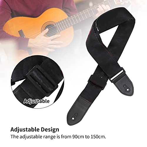 Sangle de guitare, sangles de guitares folk robustes boucle en plastique fixation facile pour le transport - Les Beatles, Paul McCartney, John Lennon, RIngo Starr, George Harrison Sangle de guitare, sangles de guitares folk robustes boucle en plastique fixation facile pour le transport – Image 5