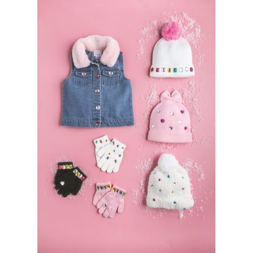 Mud Pie Girls Kids Rhinestone Beanie2