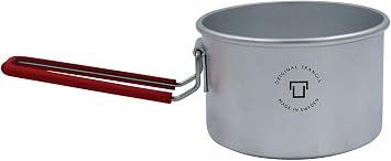 Trangia T-Cup with Red Handle | Multi-functional Mug, Cup, Saucepan | Great for Ultralite Backpacking