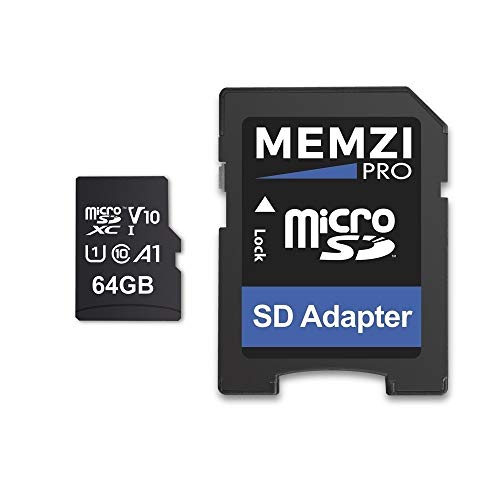 Pro Micro-SDXC-Speicherkarte mit SD-Adapter für Dragon Touch Vision 5, 4, 3, 3 Pro, Vista5 Action Kameras (64 GB, 90 MB/s)