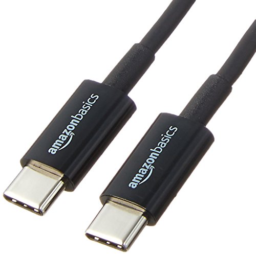 AmazonBasics USB Type-C to USB Type-C 2.0 Cable - 6 Inches (15.2 Centimeters)