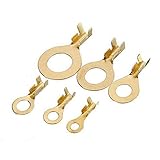 Qualitätsprodukt ~. Lixiaonmkop Nicht-isolierte Crimp-Anschlüsse aus Messing 3.2mm-10,2mm Kabel-Kabel-Anschlüsse Golden 150pcs / set Draht-Terminator (Color : 150pc)