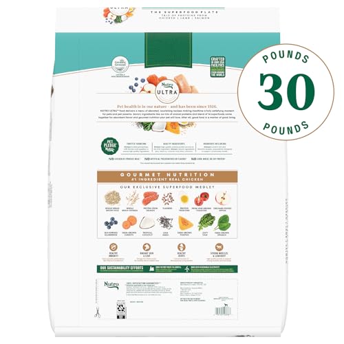 Image of Nutro Ultra High Protein Senior Dry Dog Food, Chicken, Lamb & Salmon, 30 lb