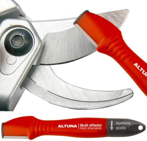 Multi-Sharpener Scissors – Model 8130 – Made with Tungsten Carbide Plates – With Oil Reservoir – Special for Roughing – Durability and Resistance – Altuna