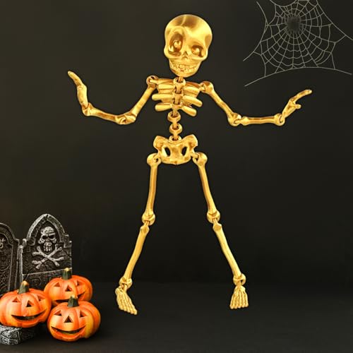 Multi-Colors Halloween Skeleton Decorations - 10 in 3D