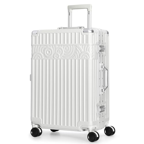 Krute Aluminum Frame 24" Spinner Suitcase with TSA Lock