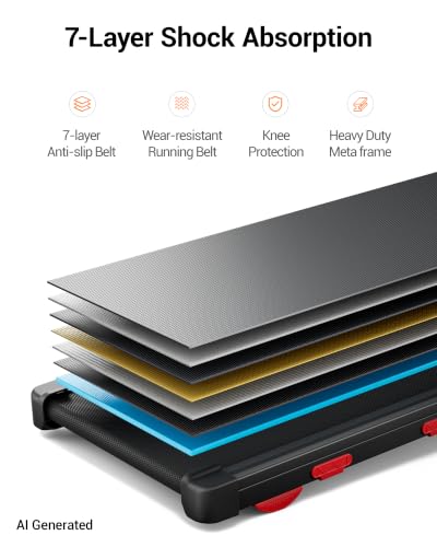 Image of LONTEK 15% Auto Incline Treadmills for Home, 10S Folds Away Portable Treadmill with Led Screen & Handle Bar Up to 300LBS Capacity, 3.0HP 7-Layer Shock-Absorbing Walking Pad Treadmill 0.6-7.2MPH