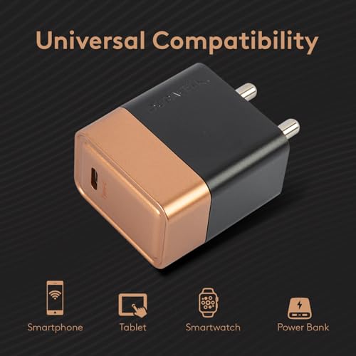 Image of DURACELL 20 Watts Fast Wall Charger Adapter, 1 USB C, Fast Charging Compatible with iPhone, iPad, Samsung Galaxy, Note, Redmi, Mi, Oneplus, Oppo, Vivo Smartphones, DU066