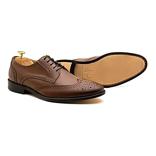 Image of Leather Classic /Formal Shoes Oxfords Derby Brogue Barceo
