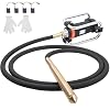 1500W Concrete Vibrator 110V 2HP 18000RPM Portable Pencil Type Power 35mm Bottle Shaker 14.7ft Shaft Rod Remove Air Bubbles and Mix Concrete