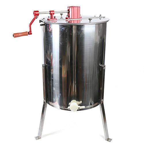 elektrische Honigschleuder Professional Miel Manuel 4 Cadres en Acier Inoxydable Apiculture