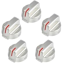 5Pcs 5304509064 Replacement Stove Knobs for Frigidaire Gas Range Burner