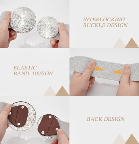 Initlove Wide Stretchy Waist Belt for Women Elastic Waistband for Dresse4