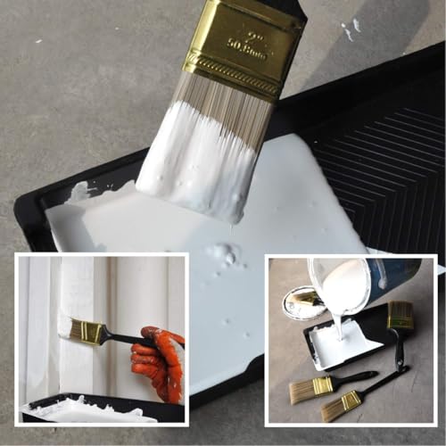 Great Andrew Paint Brushes, 30 PCS Great Value Multi use(3" 2" 1.5" 1" Flat &1.5" Angled) Paint Brush Pack, Paint Brushes Set for Home Furniture Fences Wall Trim - Thumbnail 7