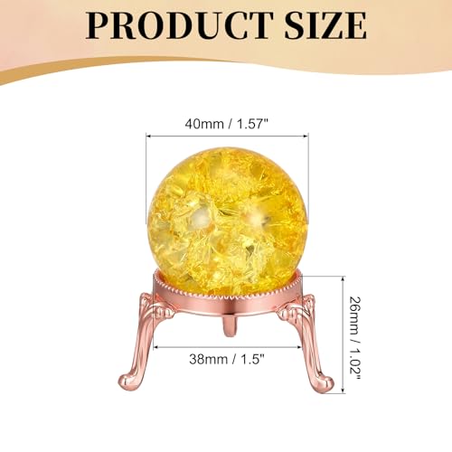 Sphère en cristal décorative de haute précision avec socle - 2