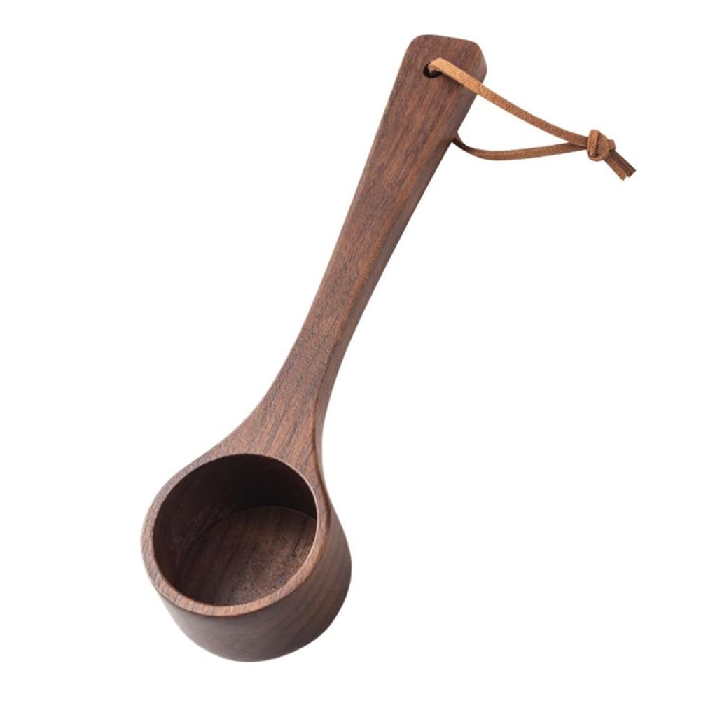 CTRLZS Nature Wood Mini Measuring Scoop Tea Coffee Bean Scoop Sugar Spice Measure Spoon MeasuringTool for HomeKitchen Cooking B