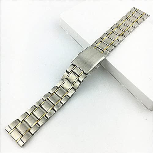 Metal Stainless Steel Strap Watch Band Flat Buckle Wrist Band Silver Gold, Silver Bracelet, 12 14 16 18 20 Bracelet3