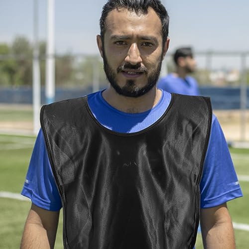 OHPHCALL 6 Peças Colete De Treinamento De Futebol Coletes De Futebol Portáteis De Secagem Rápida Col