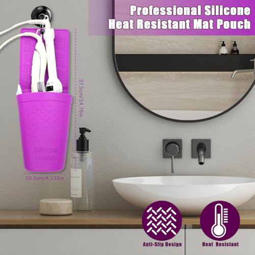 Soporte para plancha de pelo y rizador de silicona miniatura 2
