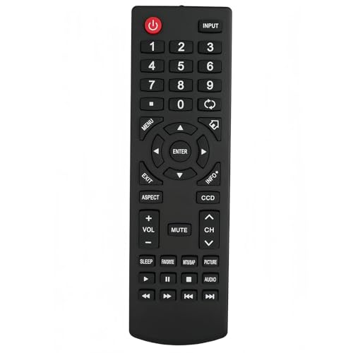 Replacement Remote Control for Insignia TV NS-L22X-10A NS-RC01G-09 NS-32D312NA15 NS-32D220NA16 NS-39D310NA15 NS-46E440NA14 NS-42E470A13