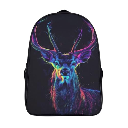 Mochila infantil 3D de reno con estuche y bolsa para la vuelta al cole de niños