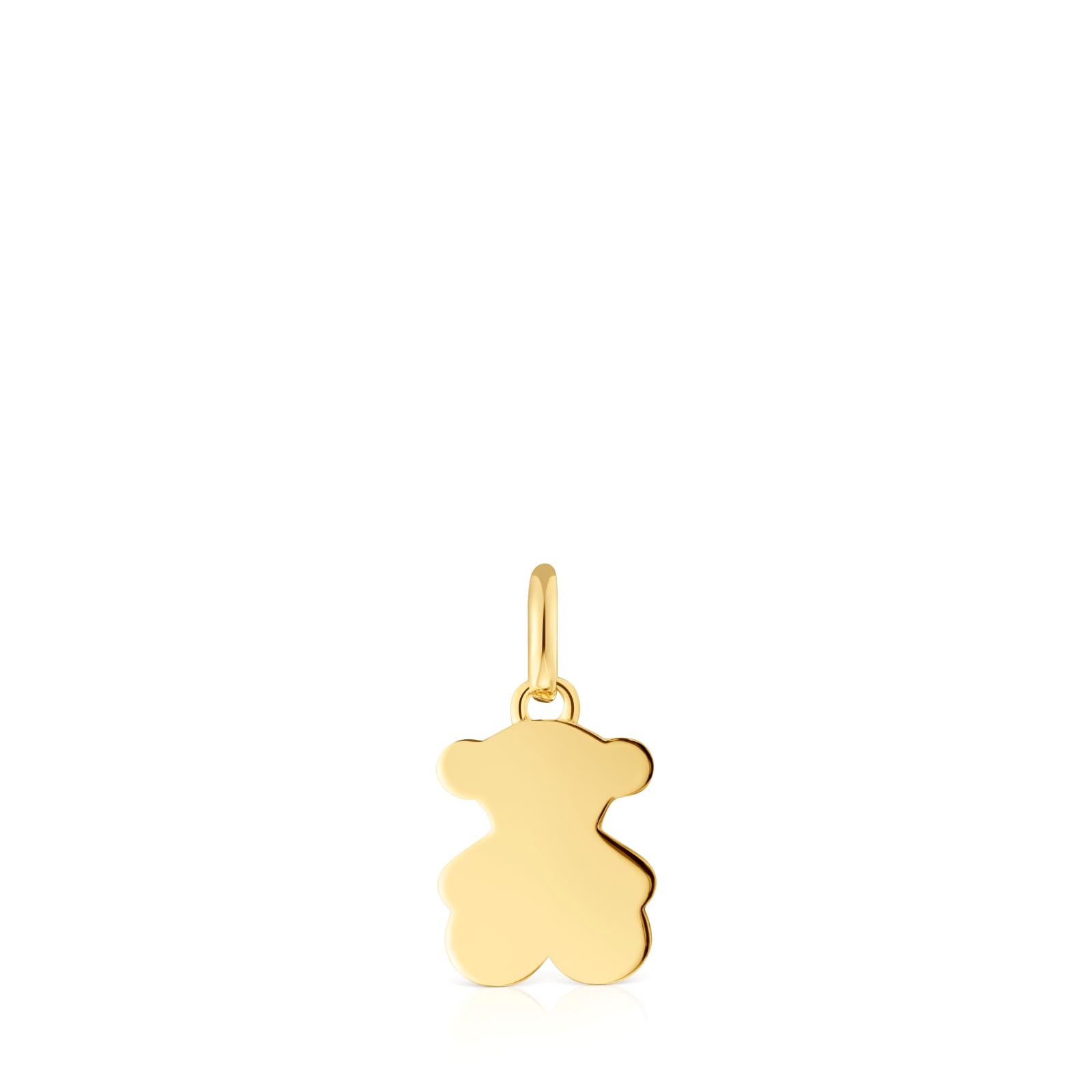 TOUS Colgante Pequeño para Mujer con Motivo de Oso con Baño de Oro 18 Kt sobre Plata de Primera Ley, 12 mm, Colección Sweet Dolls