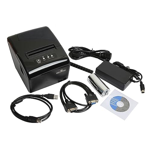 Image of Bestow TRPA260H 80 mm Thermal Receipt Printer with Auto Cutter USB LAN POS Printer for Shops Restaurants Malls Black
