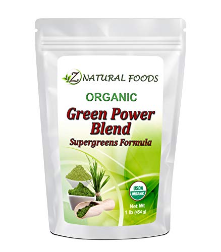 Organic Greens Superfood Powder - 66 Servings - Barley Grass, Wheatgrass, Spirulina, Spinach