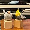 Hand Carved Wooden Birds Figurines Natrual Birds with Painting Tools, Creative Unique Bird Statue for Bird Lovers, Kids, familys (Cockatiel) #4