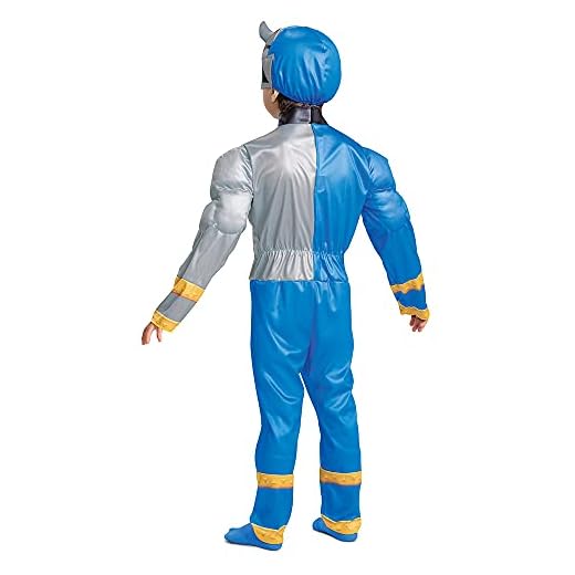 Toddler Blue Power Ranger Costume with Mask
