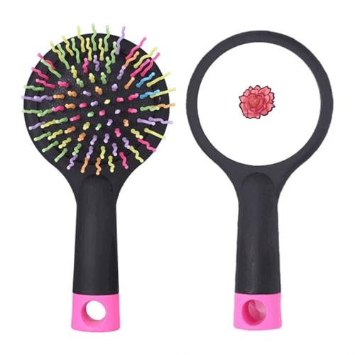 Brosse à cheveux démêlante coussin pivoine fleur salon démêlage doux