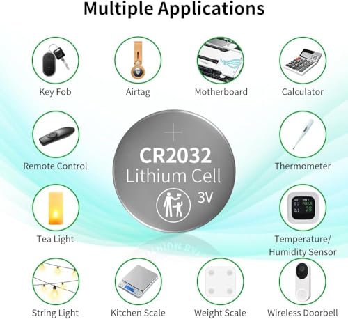 Baterías de Litio CR2032 CZQQ 3V Paquete 20 Unidades miniatura 6