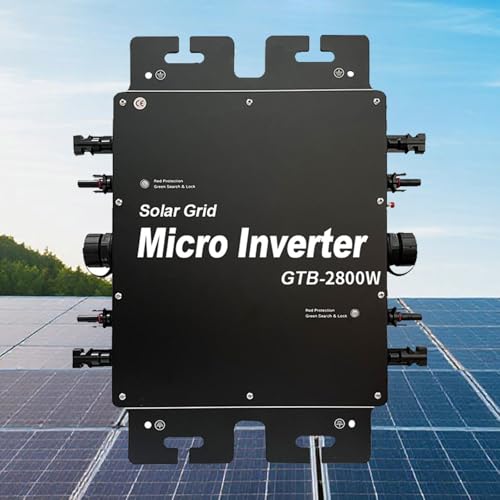 VNATWGOO - VNATWGOO Micro-Onduleur Solaire Mppt 2000 W, 2400 W, 2800 W, CC à Ca, 24 V à 60 V 120/230 V 2800W-Black
