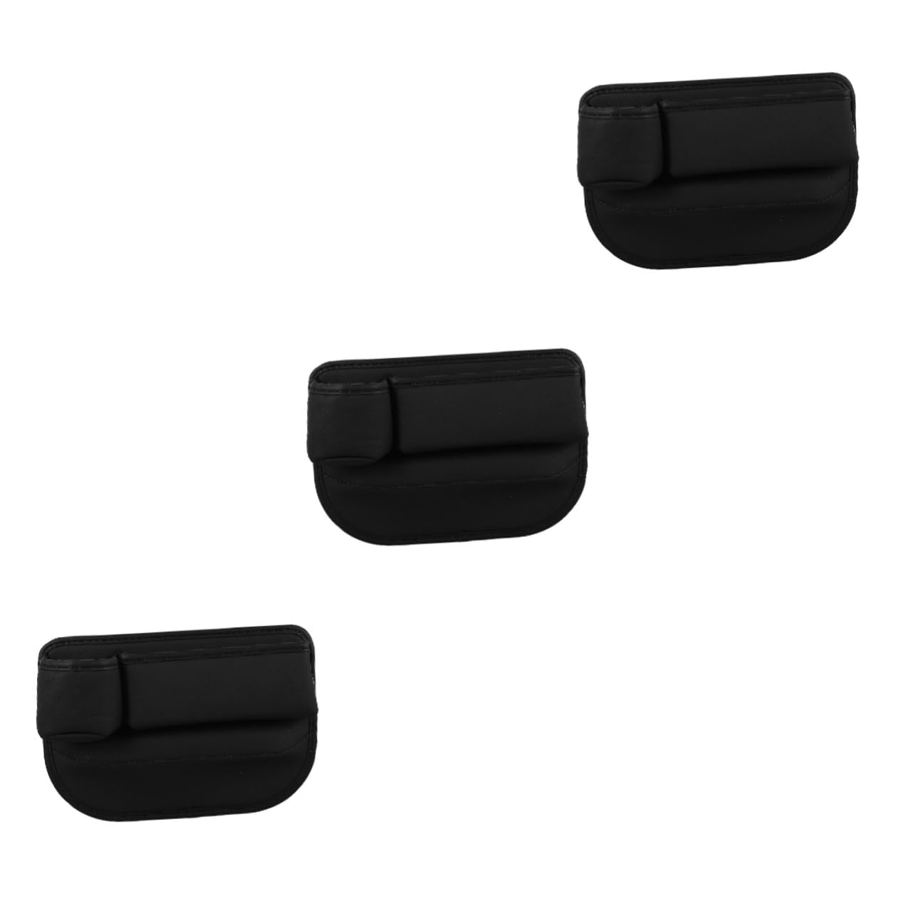 Mobestech 3pezzi Organizer Per Sedili Auto Faux Portaoggetti Multifunzionale Per Fessure Riempitivo Per Spazio Tra Sedile e Consolle Facile Da Installare e Pulire Per Chiavi Telefono e Snack
