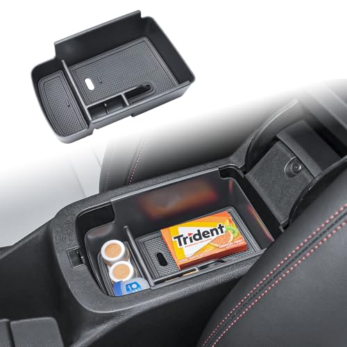 TACOBRO Center Console Insert Tray Compatible with 2024 2025 2026 Chevrolet Trax and 2024-2026 Buick Envista Interior Accessories, Armrest Secondary Storage Organizer Box