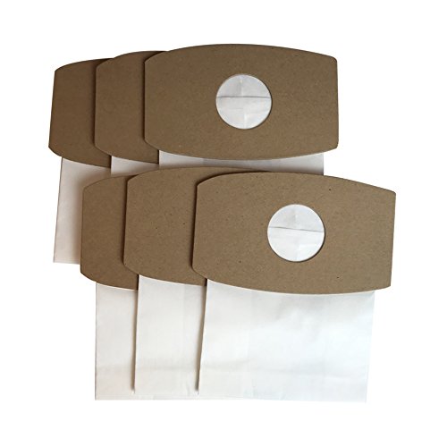 Crucial Vacuum Replacement Crucial Swirl Micro Lined Vacuum Bags - Fits Crucial Swirl Vacuum, Sport Type S, SS-6 and Riccar SupraQuik RSQ-6 Models - Bulk (6 Pack)