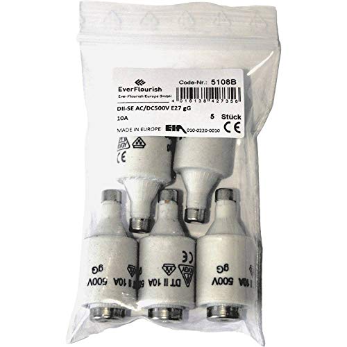 Preisvergleich Produktbild GAO 621751 Diazed-Sicherung Sicherungsgroeße = DII 10A 500V 5St.