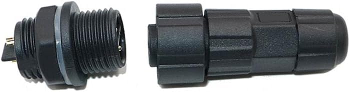 M16 2Pin Waterproof Aviation Connector Front Mounted for Led Lights, 15A, Soler Type IP68