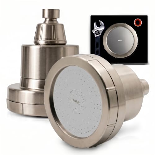 Image of Eskiin Filtered Showerhead - Best Shower Head With Filters For Healthy Hair & Skin - High Pressure Hard Water Softener - Reduce Dandruff, Protect Colored Hair, And Soothe Dry Skin (Brushed Nickel)