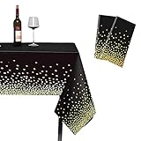 Mantel impermeable: el mantel tiene una excelente ejecución impermeable gracias al revestimiento repelente al agua que puede proteger muy bien la mesa de madera y facilitar la limpieza del hogar.