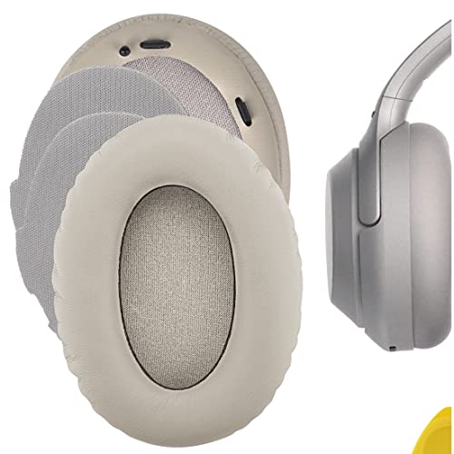 Almohadillas de Cuero de Proteína Geekria para Sony WH-1000XM3, Oro | Espuma de Memoria de Alta Densidad, Montura Incorporada con Clip, Sin Herramientas ni Pegamento, Restaura Comodidad y Aislamiento de Sonido miniatura 1